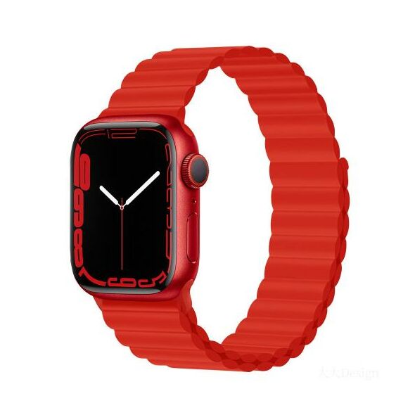 Λουράκι Devia Sport3 Silicone Magnet Apple Watch (38/ 40/ 41mm) Deluxe Κόκκινο 6938595364778 6938595364778 έως και 12 άτοκες δόσεις