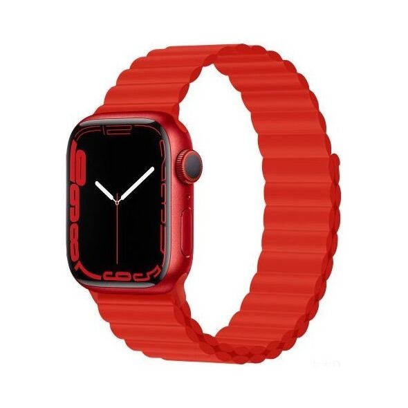 Λουράκι Devia Sport3 Silicone Magnet Apple Watch (38/ 40/ 41mm) Deluxe Κόκκινο 6938595364778 6938595364778 έως και 12 άτοκες δόσεις