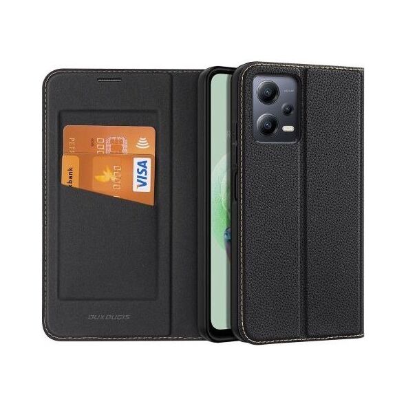 Θήκη Flip Dux Ducis Skin X2 Wallet Xiaomi Poco X5 5G/ Redmi Note 12 5G/ Note 12 Pro Μαύρο 6934913028001 6934913028001 έως και 12 άτοκες δόσεις