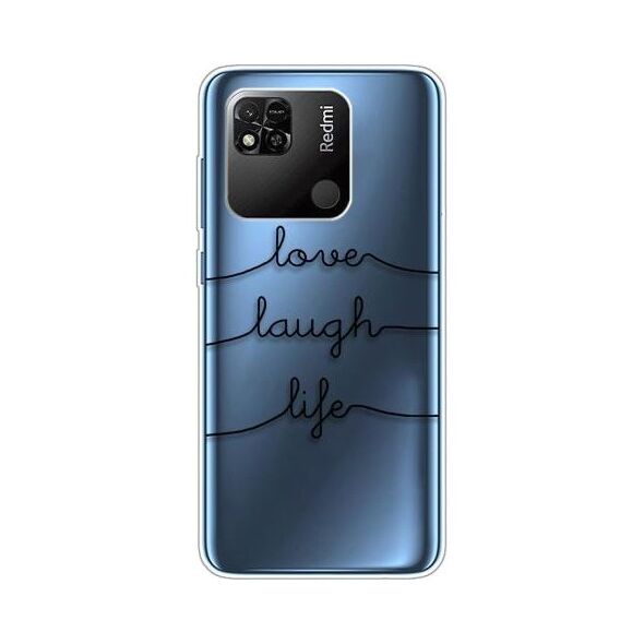 Θήκη TPU inos Xiaomi Redmi 9C/ 10A Art Theme Love-Laugh-Life 5205598161033 5205598161033 έως και 12 άτοκες δόσεις