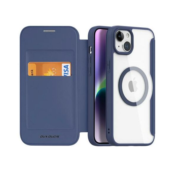 Θήκη Flip Dux Ducis Skin X Pro Wallet Apple iPhone 15 Plus Μπλε 6934913025215 6934913025215 έως και 12 άτοκες δόσεις
