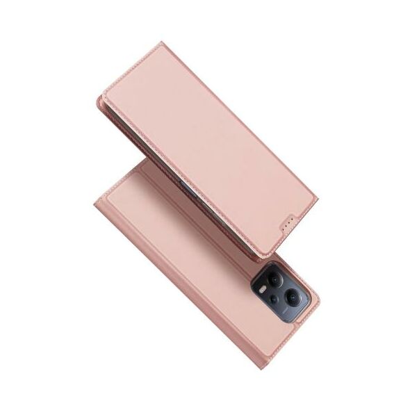Θήκη Flip Dux Ducis Skin Pro Xiaomi Poco X5 5G/ Redmi Note 12 5G Ροζ 6934913030929 6934913030929 έως και 12 άτοκες δόσεις