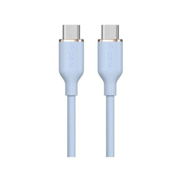 Καλώδιο Σύνδεσης USB 2.0 Devia EC632 USB C σε USB C PD 60W 1.2m Jelly Μπλε 6938595386671 6938595386671 έως και 12 άτοκες δόσεις