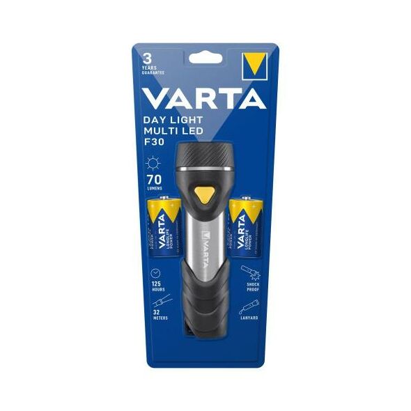 Φακός Varta Led Day Light με 2τεμ Μπαταρία D (Μεγάλος) 4008496987559 4008496987559 έως και 12 άτοκες δόσεις