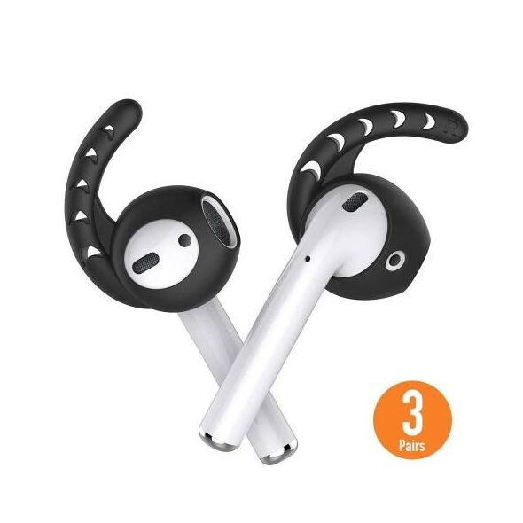 Earhooks Σιλικόνης AhaStyle PT14 Apple EarPods & Airpods Comfort Μαύρο (3 ζεύγη) X001G4UB6D X001G4UB6D έως και 12 άτοκες δόσεις