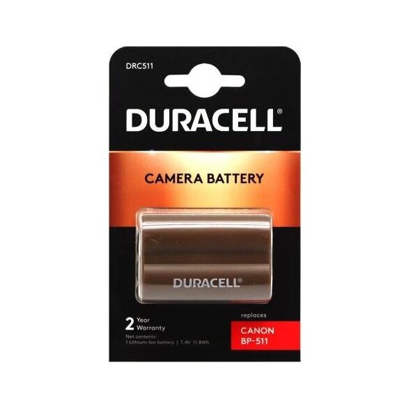 Μπαταρία Κάμερας Duracell DRC511 για Canon BP-511 1600mAh (1 τεμ) 5055190103128 5055190103128 έως και 12 άτοκες δόσεις