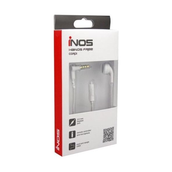 Hands Free Μονό inos 3.5mm Cordi Λευκό 5205598066482 5205598066482 έως και 12 άτοκες δόσεις