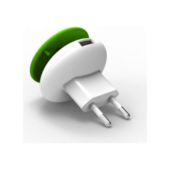 Φορτιστής Ταξιδίου Osungo Mushroom GreenZERO με Έξοδο USB 5V/1.0A Λευκό-Πράσινο 4897038060047 4897038060047 έως και 12 άτοκες δόσεις