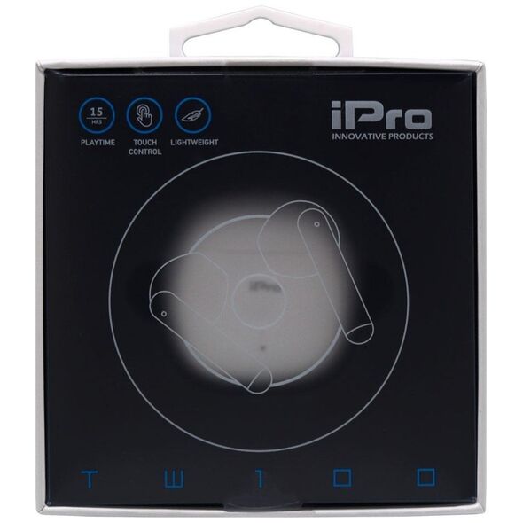 iPro True Wireless Bluetooth Earphones TW100 White (010701-0253) (IPRO010701-0253) έως 12 άτοκες Δόσεις