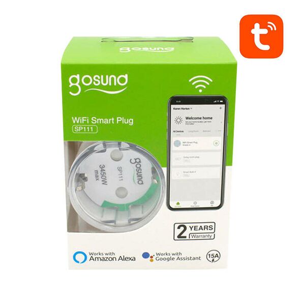 Gosund Smart plug WiFi Gosund SP111 3680W 16A, Tuya 4-pack 058294 6972391282157 SP111-4 έως και 12 άτοκες δόσεις