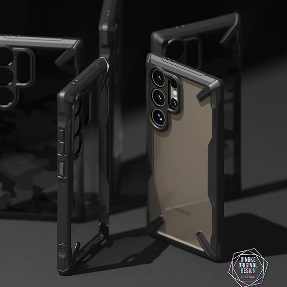 Ringke Husa pentru Samsung Galaxy S24 Ultra - Ringke Fusion X Design - Camo Black 8809961783784 έως 12 άτοκες Δόσεις