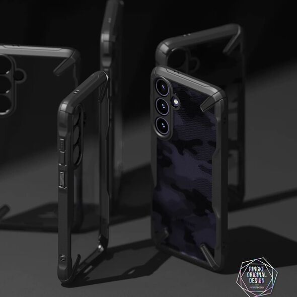 Ringke Husa pentru Samsung Galaxy S24 - Ringke Fusion X Design - Camo Black 8809961782794 έως 12 άτοκες Δόσεις