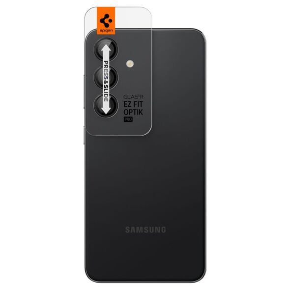 Spigen Folie Camera pentru Samsung Galaxy S24 Plus (set 2) - Spigen Optik.tR EZ FIT - Black 8809971223362 έως 12 άτοκες Δόσεις