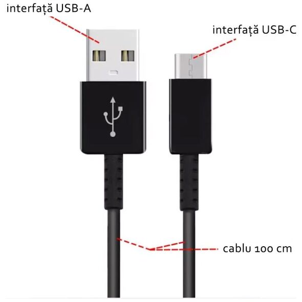 Samsung Samsung - Data Cable (EP-DG970BBE) - USB to Type-C, 2.1A, 1m - Black (Bulk Packing) 5949419088641 έως 12 άτοκες Δόσεις