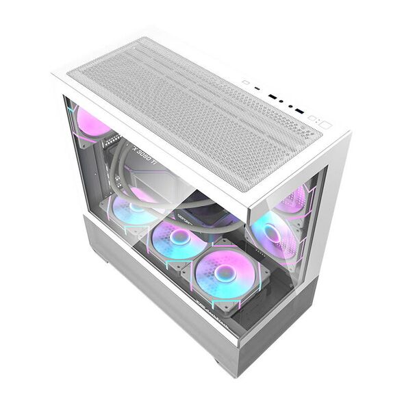 Darkflash Computer case  Darkflash DS900 AIR (white) + 7 ARGB Fans 058817 5905316148987 DS900 Air White + fa έως και 12 άτοκες δόσεις