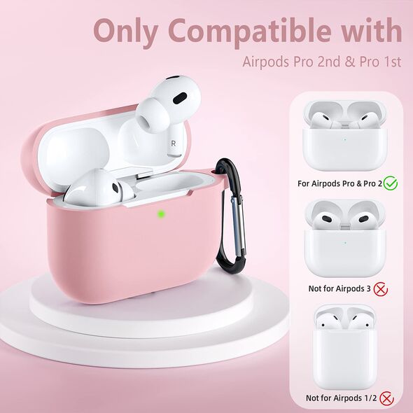Techsuit Techsuit - Silicone Case - for Apple AirPods Pro 1 / 2, Smooth Ultrathin Material - Pink 5949419085183 έως 12 άτοκες Δόσεις