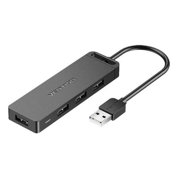 Vention USB 2.0 4-Port Hub with Power Adapter Vention CHMBF 1m Black 056218 6922794746596 CHMBF έως και 12 άτοκες δόσεις