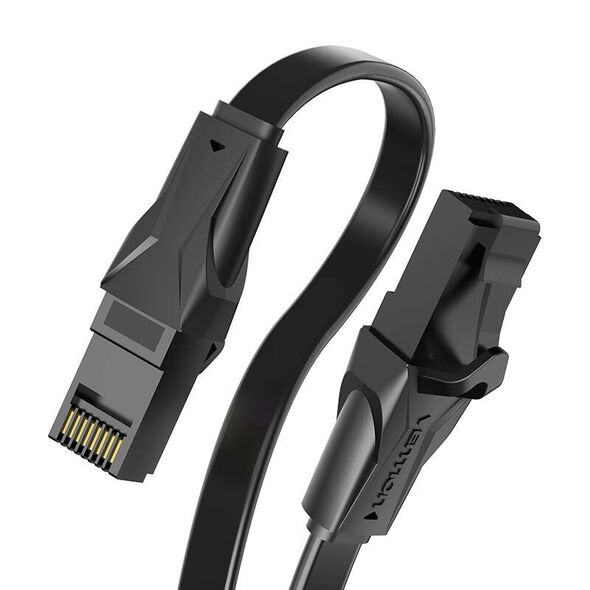 Vention Flat Network Cable UTP Cat.6 Vention IBABF RJ45 Ethernet, 1000Mbps 1m Black 056590 6922794722378 IBABF έως και 12 άτοκες δόσεις