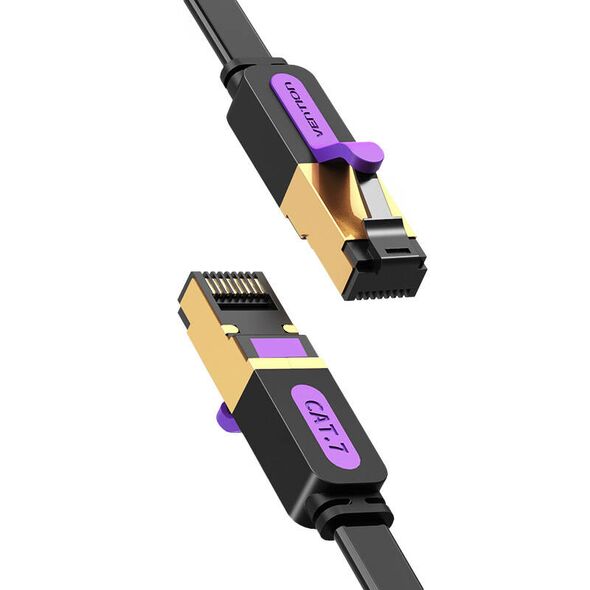 Vention Flat Network Cable UTP CAT7 Vention ICABH RJ45 Ethernet 10Gbps 2m Black 056627 6922794729834 ICABH έως και 12 άτοκες δόσεις