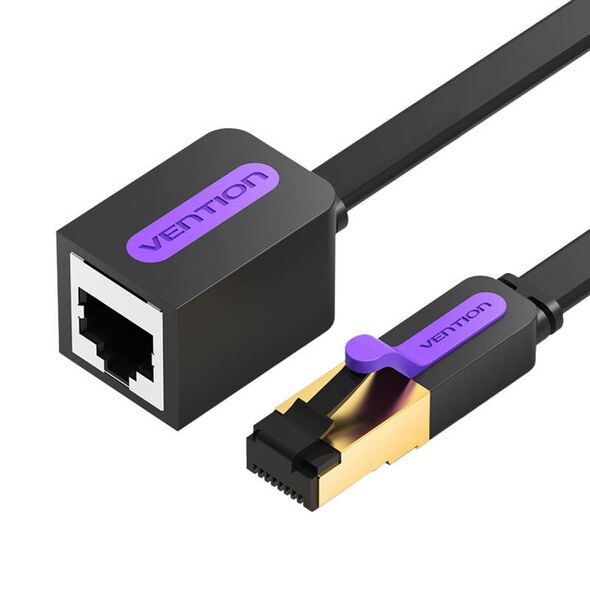 Vention Flat Network Cable Extension CAT7 Vention ICBBH RJ45 Ethernet 10Gbps 2m Black 056633 6922794729759 ICBBH έως και 12 άτοκες δόσεις