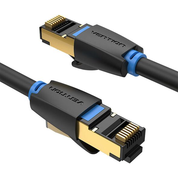 Vention Network Cable CAT8 SFTP Vention IKABI RJ45 Ethernet 40Gbps 3m Black 056651 6922794742840 IKABI έως και 12 άτοκες δόσεις