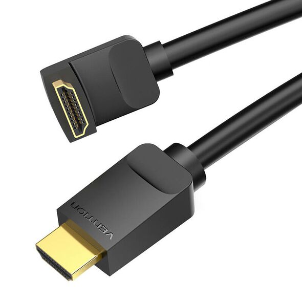 Vention Cable HDMI 2.0 Vention AARBG 1,5m, Angle 90°, 4K 60Hz (black) 056390 6922794745384 AARBG έως και 12 άτοκες δόσεις