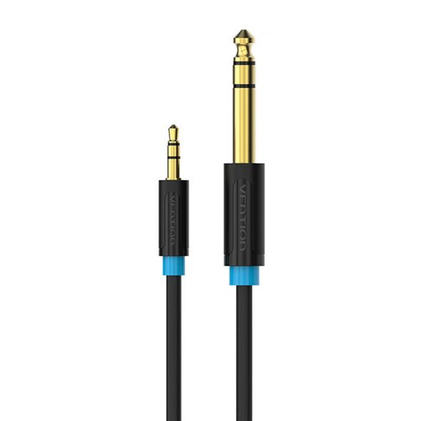 Vention Audio Cable TRS 3.5mm to 6.35mm Vention BABBI 3m, Black 056428 6922794728295 BABBI έως και 12 άτοκες δόσεις