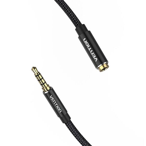 Vention TRRS 3.5mm Male to 3.5mm Female Audio Extender 2m Vention BHCBH Black 056471 6922794765689 BHCBH έως και 12 άτοκες δόσεις