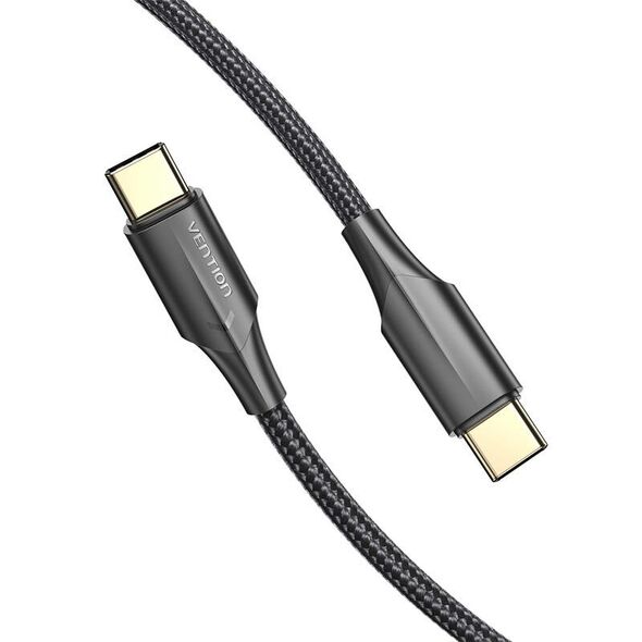 Vention USB-C 2.0 to USB-C Cable Vention TAUBH 2m, 3A, LED Black 056289 6922794766525 TAUBH έως και 12 άτοκες δόσεις