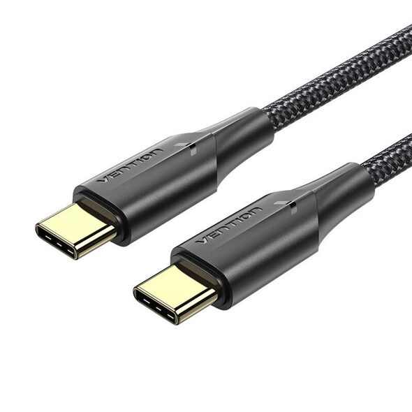 Vention USB-C 2.0 to USB-C Cable Vention TAUBH 2m, 3A, LED Black 056289 6922794766525 TAUBH έως και 12 άτοκες δόσεις