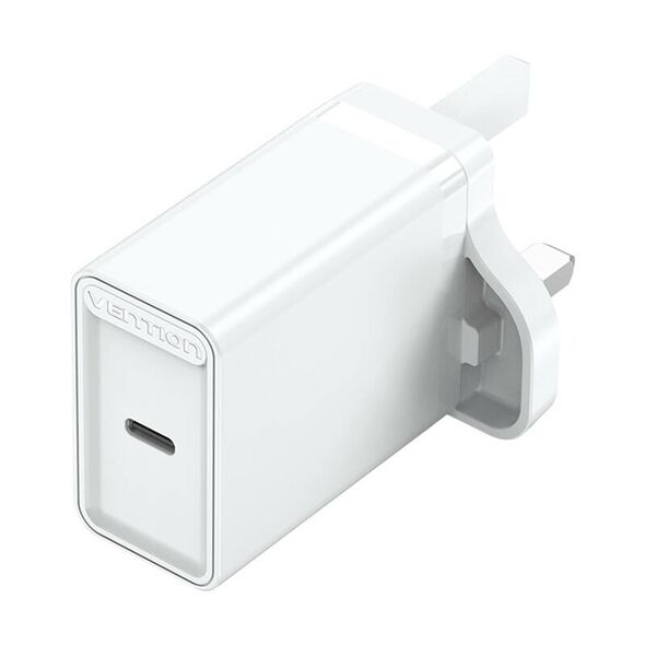 Vention USB-C Wall Charger Vention FADW0-UK 20W UK White 056568 6922794762633 FADW0-UK έως και 12 άτοκες δόσεις