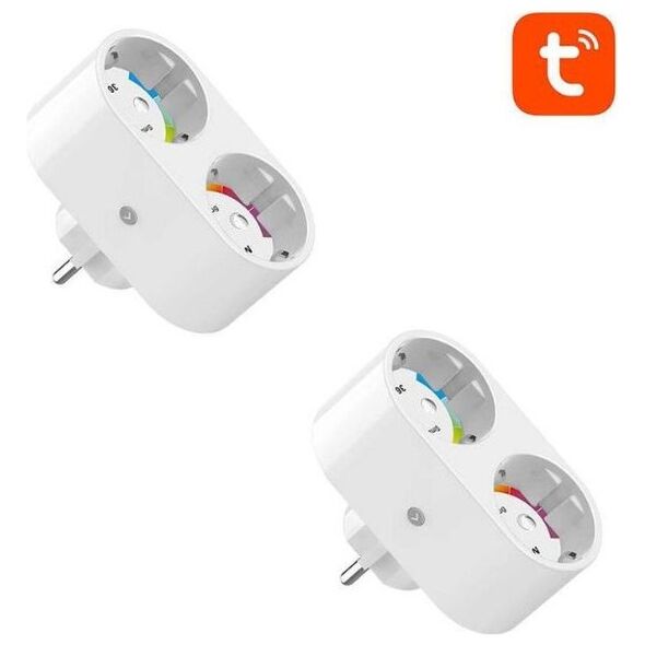 Gosund SP211-2pack Διπλή Εξωτερική Πρίζα Ρεύματος Wi-Fi Ασφαλείας Λευκή 2 τμχ (SP211-2pack) (GOSSP211-2PACK) έως 12 άτοκες Δόσεις