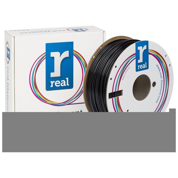 REAL PETG 3D Printer Filament - Black - spool of 1Kg - 2.85mm (REALPETGSBLACK1000MM300) έως 12 άτοκες Δόσεις