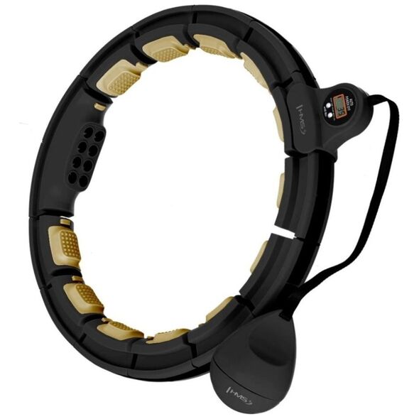 HMS HHM13 Hula Hoop Black/Gold Magnetic With Weight + Counter (17-44-577) (HMSHHM13BKG) έως 12 άτοκες Δόσεις