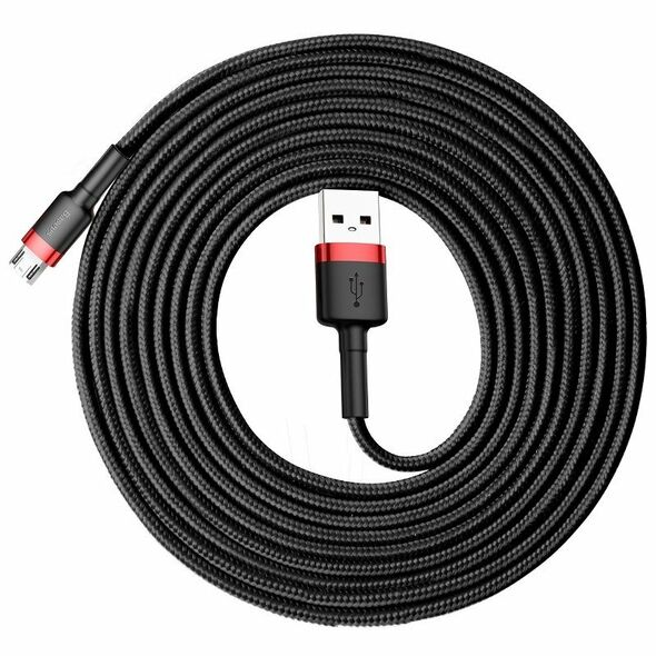 Baseus Baseus Cafule Micro USB Cable 2A 3m (Black+Red) 020563  CAMKLF-H91 έως και 12 άτοκες δόσεις 6953156296381