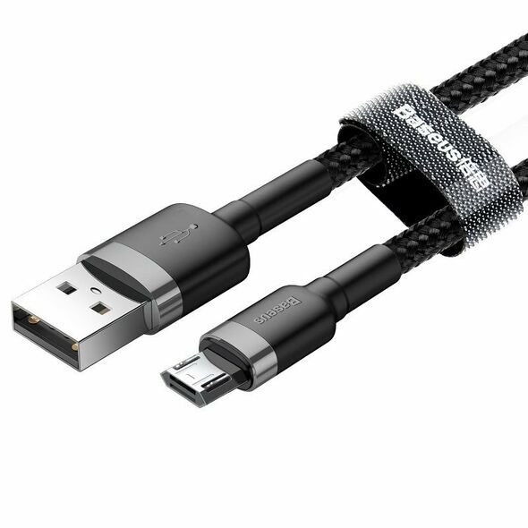 Baseus Baseus Cafule Cable USB For Micro 2A 3m Gray+Black 020562  CAMKLF-HG1 έως και 12 άτοκες δόσεις 6953156296374