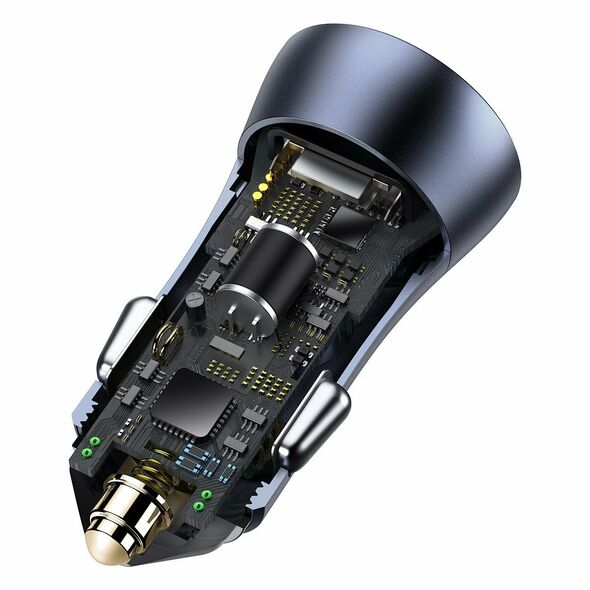 Baseus Baseus Golden Contactor Pro car charger, USB + USB-C, QC4.0+, PD, SCP, 40W (gray) 025146  CCJD-0G έως και 12 άτοκες δόσεις 6953156201934