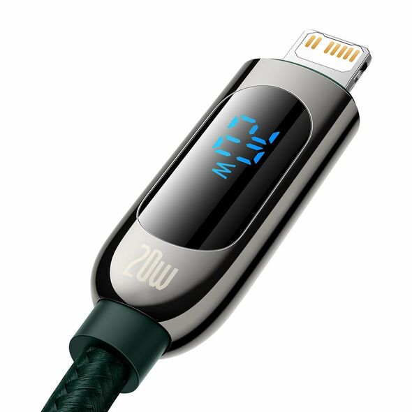 Baseus USB-C cable for Lightning Baseus Display, PD, 20W, 2m (green) 028610  CATLSK-A06 έως και 12 άτοκες δόσεις 6953156208667