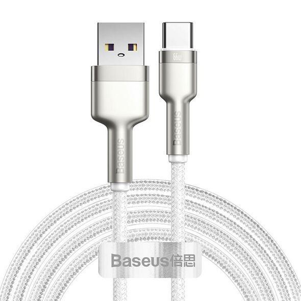 Baseus USB cable for USB-C Baseus Cafule, 66W, 2m (white) 028768  CAKF000202 έως και 12 άτοκες δόσεις 6953156209787