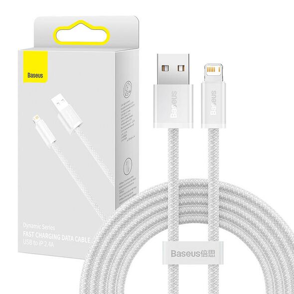 Baseus Baseus Dynamic cable USB to Lightning, 2.4A, 2m (White) 030379  CALD000502 έως και 12 άτοκες δόσεις 6932172602062