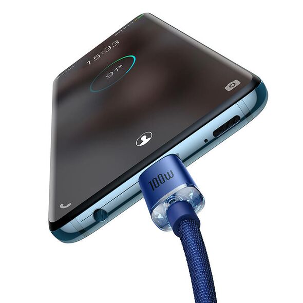Baseus Baseus Crystal Shine cable USB-C to USB-C, 100W, 1.2m (blue) 030621  CAJY000603 έως και 12 άτοκες δόσεις 6932172602871