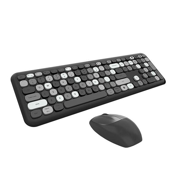 MOFII Wireless keyboard + mouse set MOFII 666 2.4G (Black) 034323  SMK-666395AG Black έως και 12 άτοκες δόσεις 6950125749053
