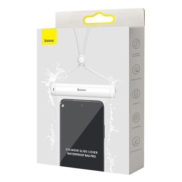 Baseus Baseus Cylinder Slide-cover waterproof smartphone bag (white) 034559  FMYT000002 έως και 12 άτοκες δόσεις 6932172610975