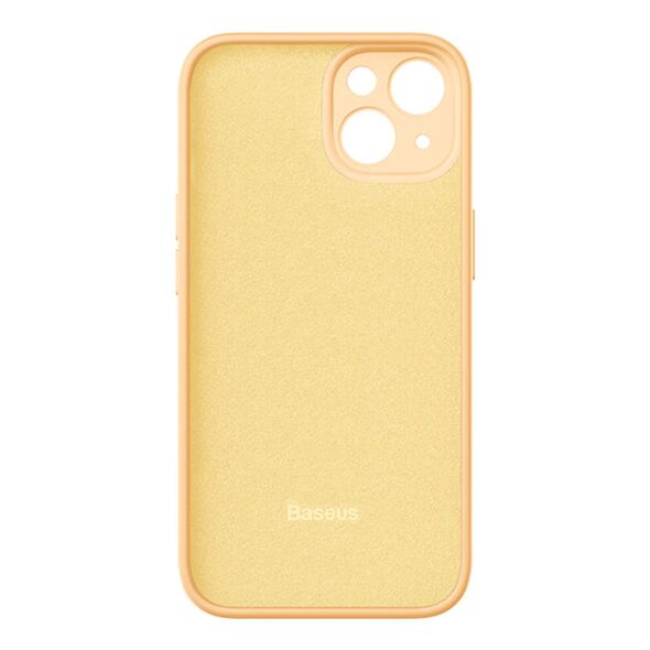 Baseus Baseus Liquid Silica Gel Case for iPhone 14 (sunglow)+ tempered glass + cleaning kit 040540  ARYT020110 έως και 12 άτοκες δόσεις 6932172622572