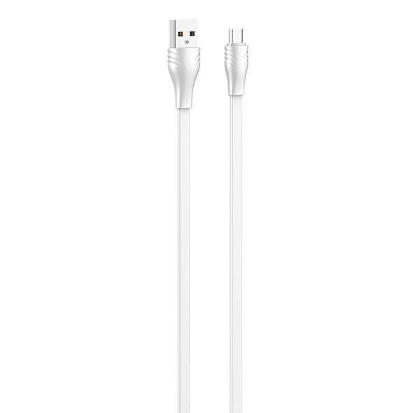 LDNIO Cable USB - Micro USB LDNIO LS552, 2.1A, 2m (white) 043009  LS552 micro έως και 12 άτοκες δόσεις 5905316143883