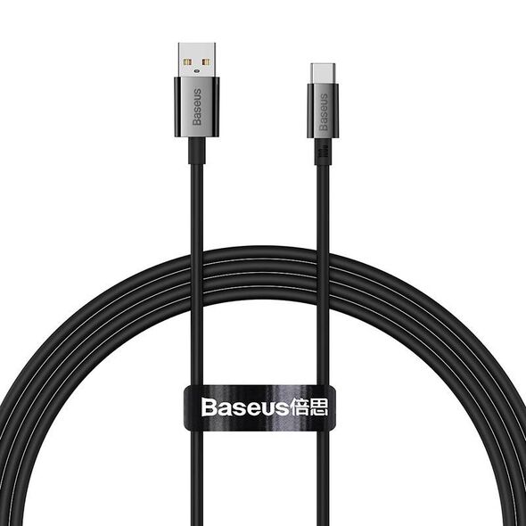 Baseus Cable USB do USB-C Baseus Superior 100W 1,5m (black) 049293  P10320102114-01 έως και 12 άτοκες δόσεις 6932172631956