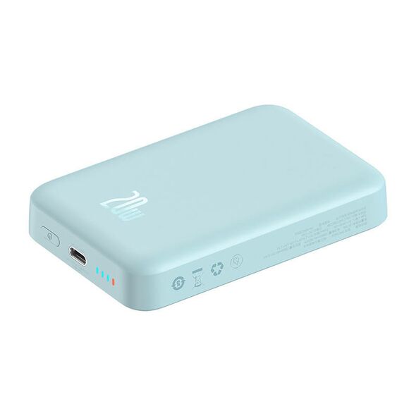 Baseus Powerbank Baseus Magnetic Mini 10000mAh, USB-C  20W MagSafe (blue) 048690  PPCX110103 έως και 12 άτοκες δόσεις 6932172626082