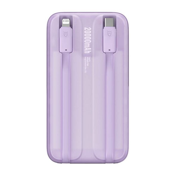 Baseus Powerbank Baseus Comet with USB to USB-C cable, 10000mAh, 22.5W (purple) 048697  PPMD020005 έως και 12 άτοκες δόσεις 6932172628772