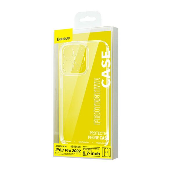 Baseus Baseus SuperCeramic Transparent Glass Case and Tempered Glass set for iPhone 14 Plus 038896  ARCJ010102 έως και 12 άτοκες δόσεις 6932172615017