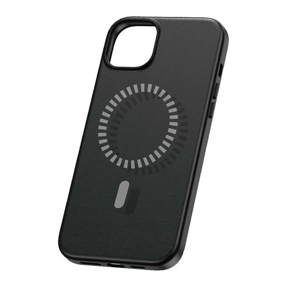 Baseus Magnetic Phone Case for iPhone 15 Pro Baseus Fauxther Series (Black) 054869  P60157305113-01 έως και 12 άτοκες δόσεις 6932172641252